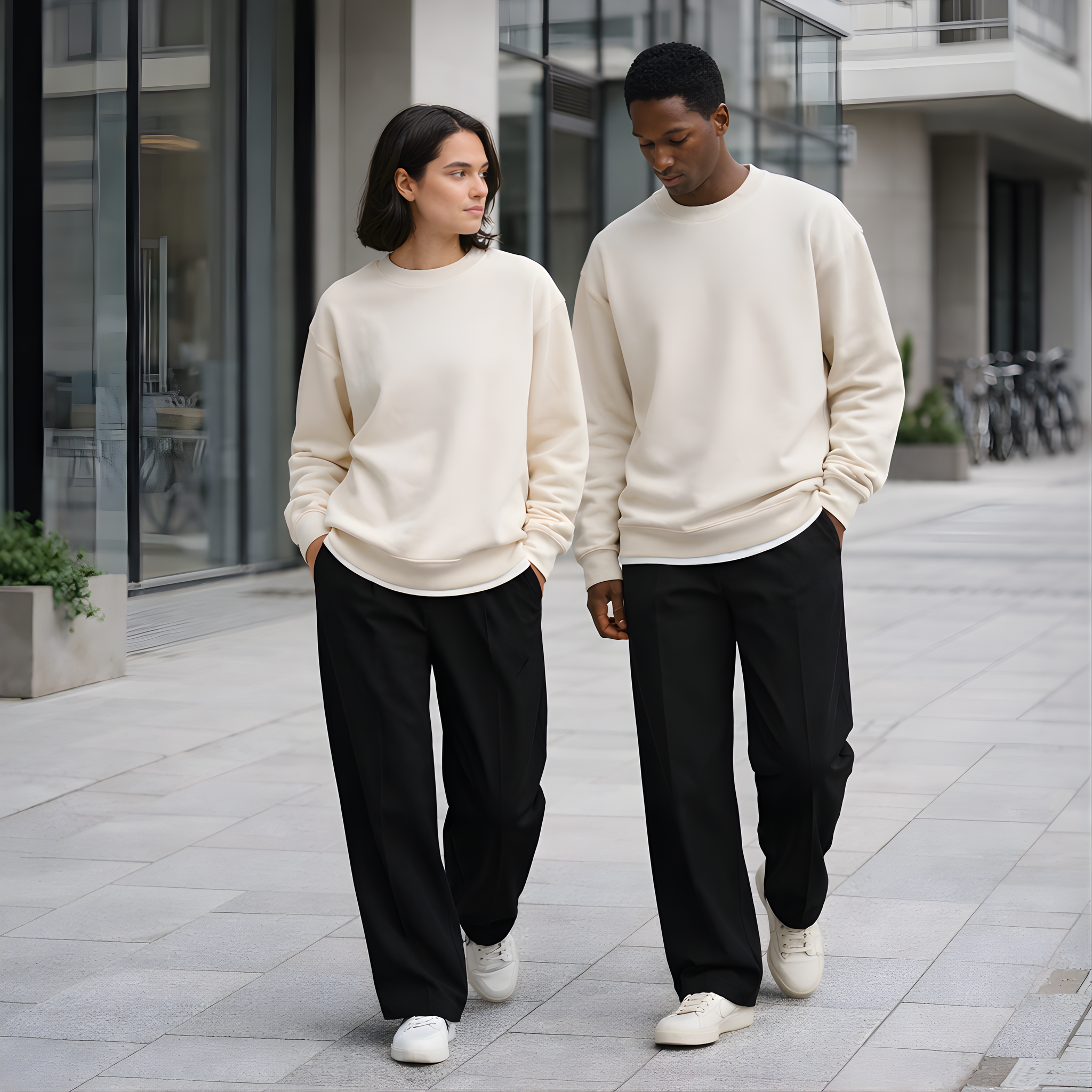 Ivory Cream Crewneck